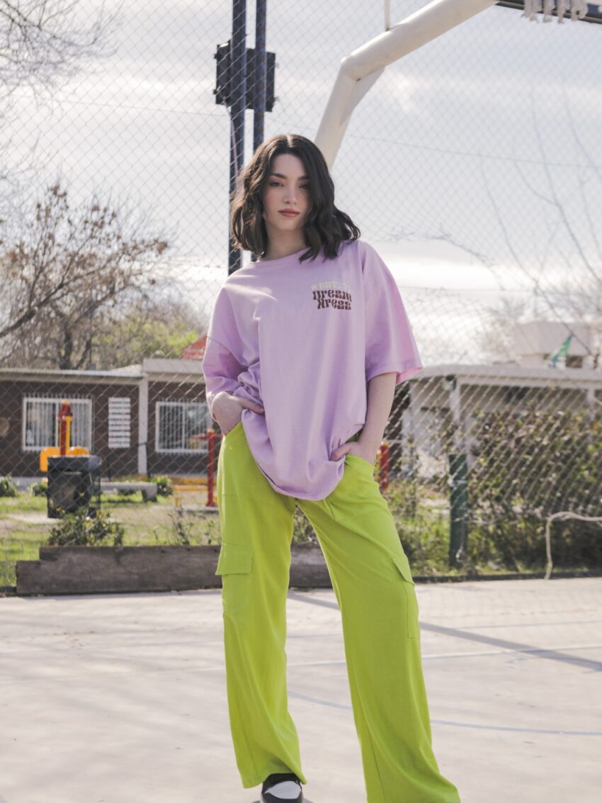 Alternative view of PANTALÓN CARGO DE LINO