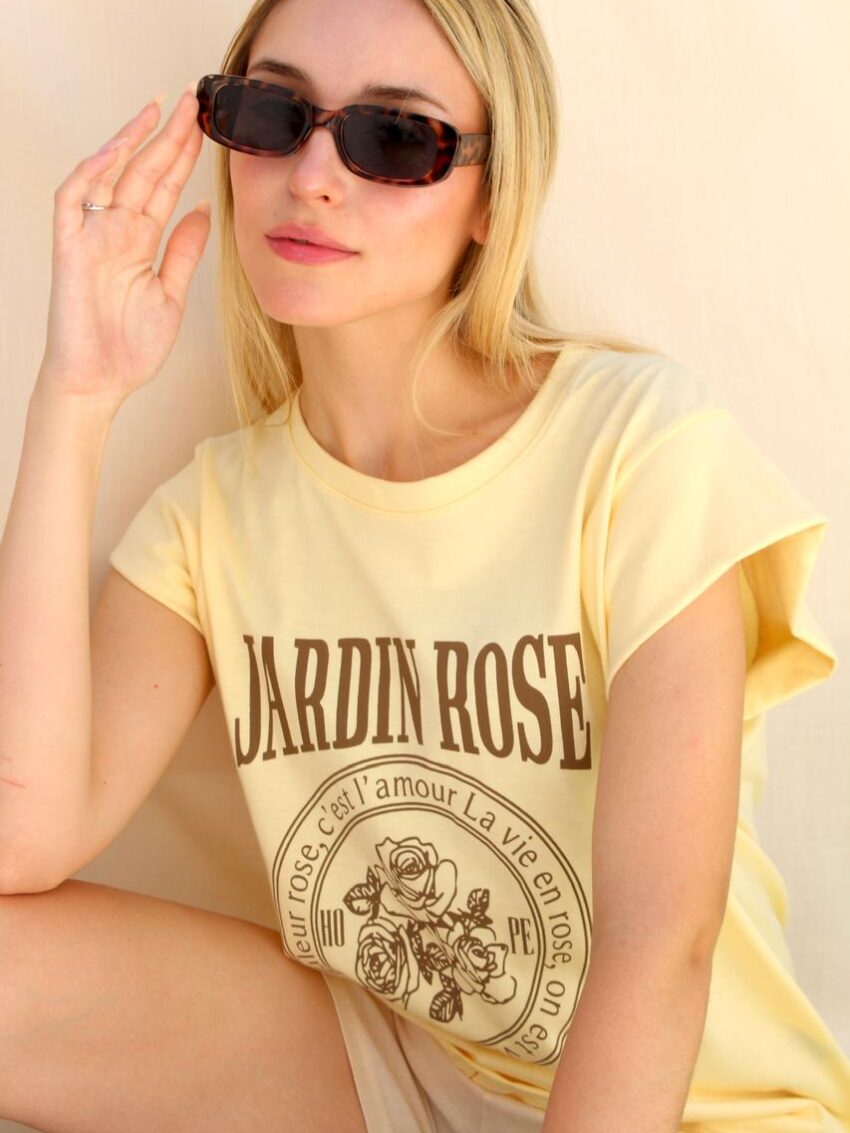 REMERA JARDIN ROSE AM. PASTEL