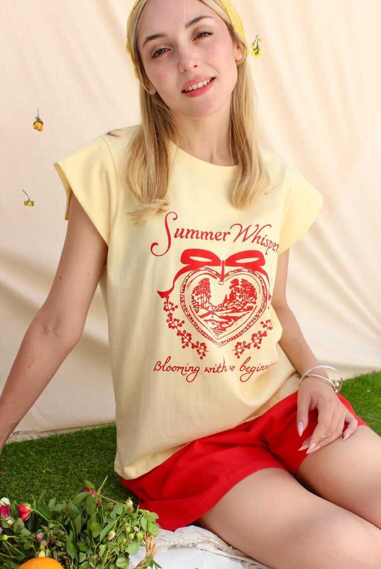 Alternative view of REMERA SUMMER WHISPERS AM. PASTEL