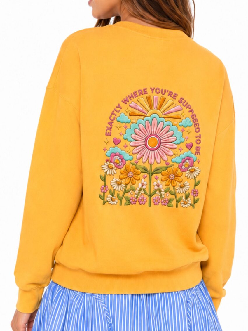 BUZO FLOWERS Orange
