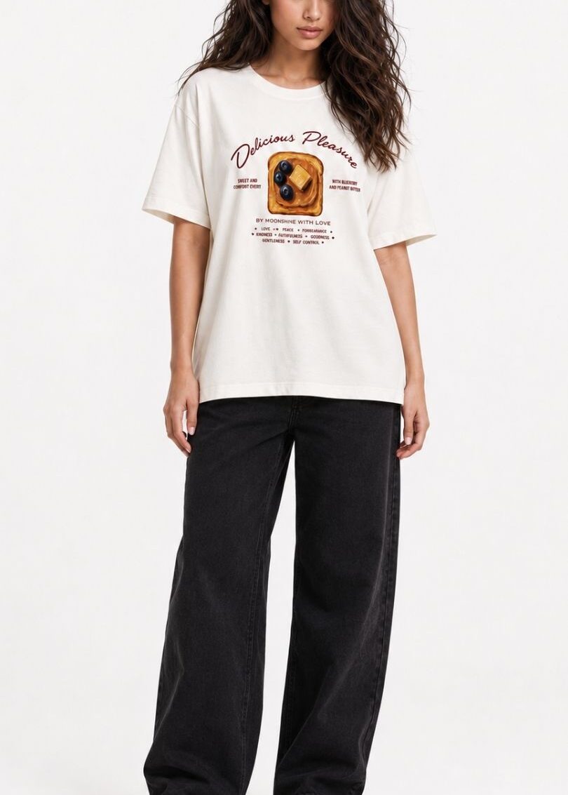 REMERA TOSTADA White