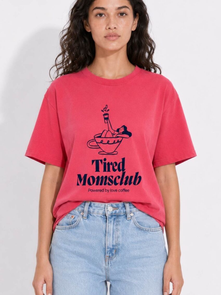 REMERA MOMS CORAL