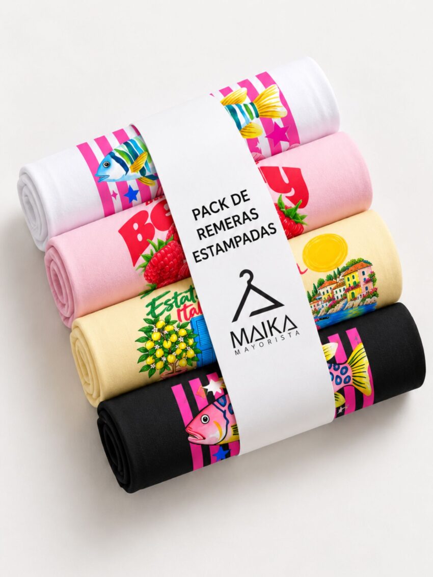 PACK REMERAS ESTAMPADAS