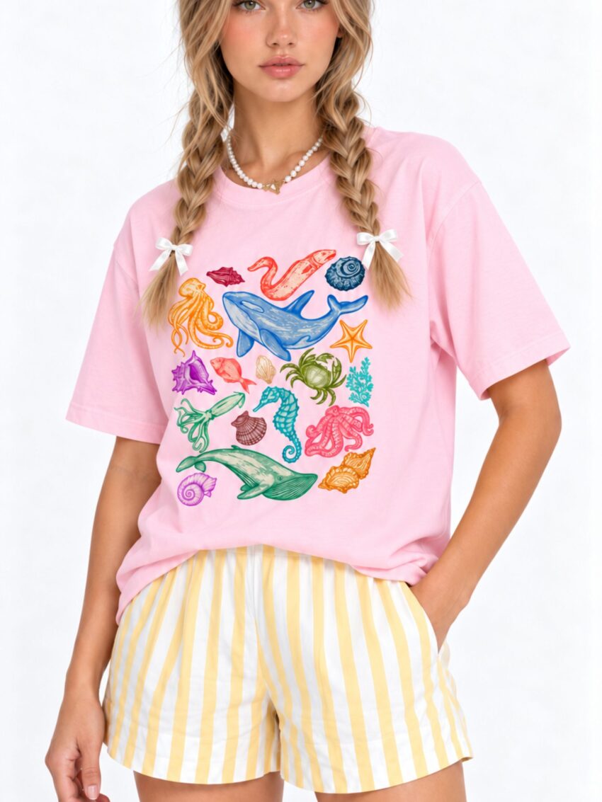 REMERA MARINE ANIMALS